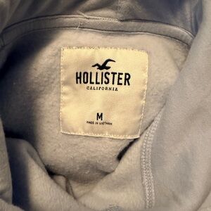 Hollister Light Gray Fleece Hoodie
